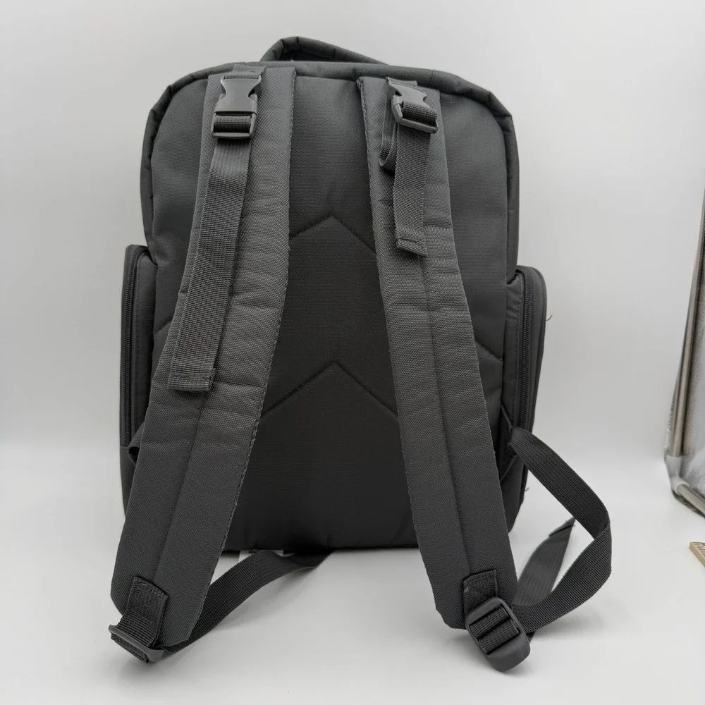 Jeep Diaper Bag Backpack Gray Tactical Insulated Bottle Pocket Multi-Compartment